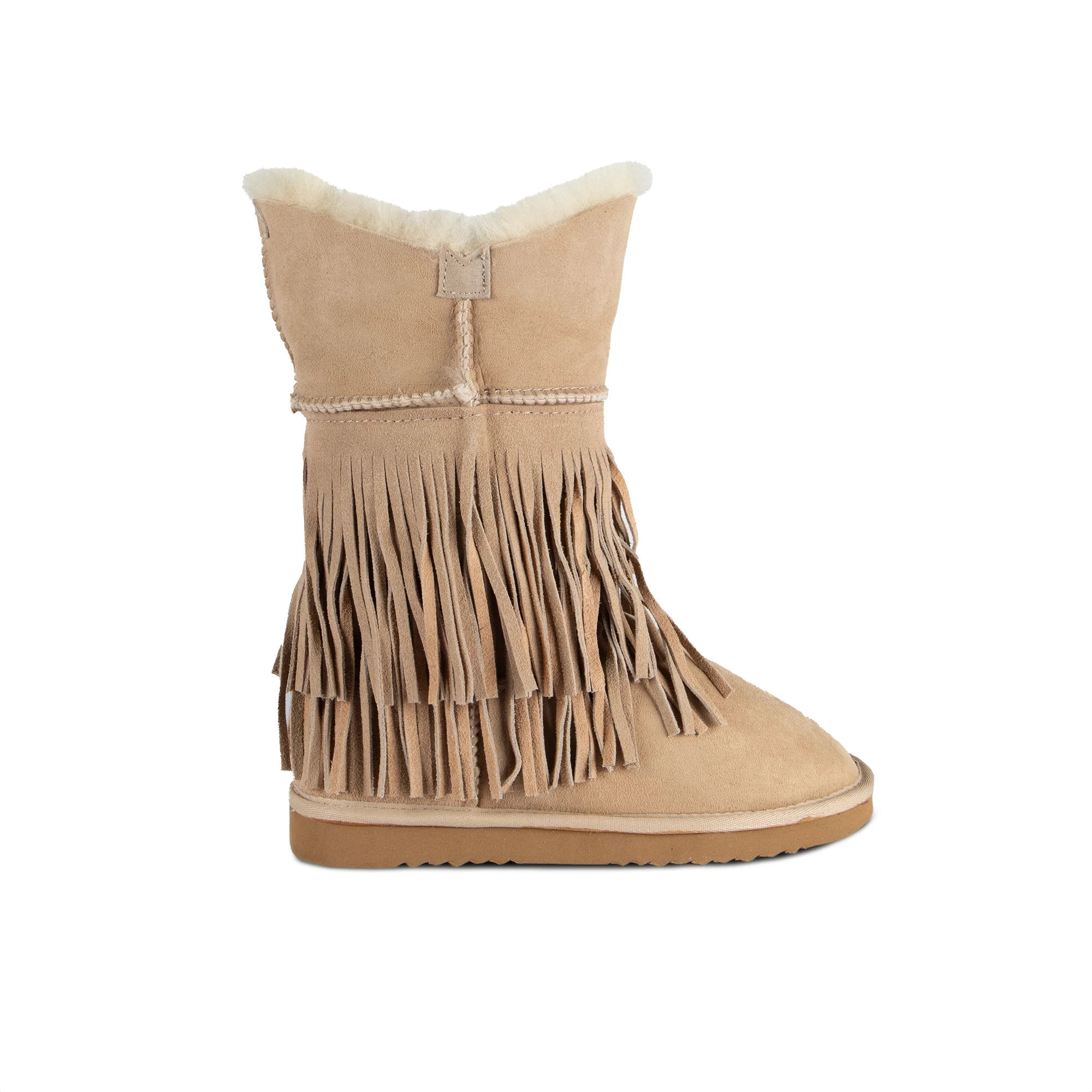 Women's Classic Fringed Sheepskin Boot - Image 21