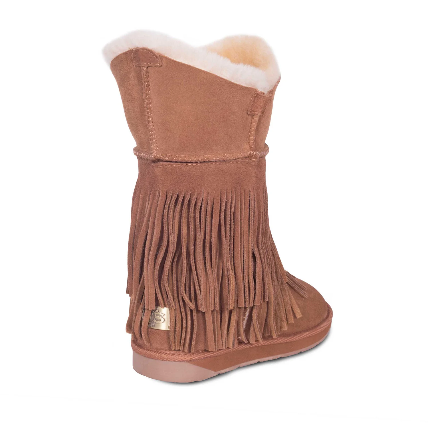 Women's Classic Fringed Sheepskin Boot - Image 3