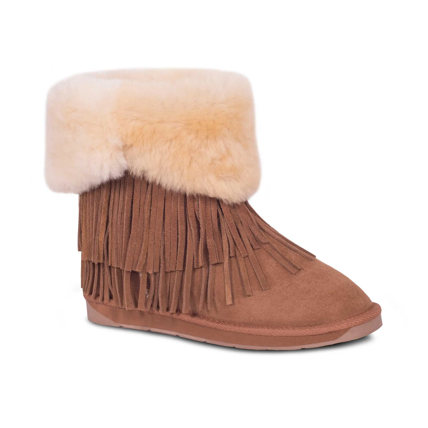 Women's Classic Fringed Sheepskin Boot - Image 5